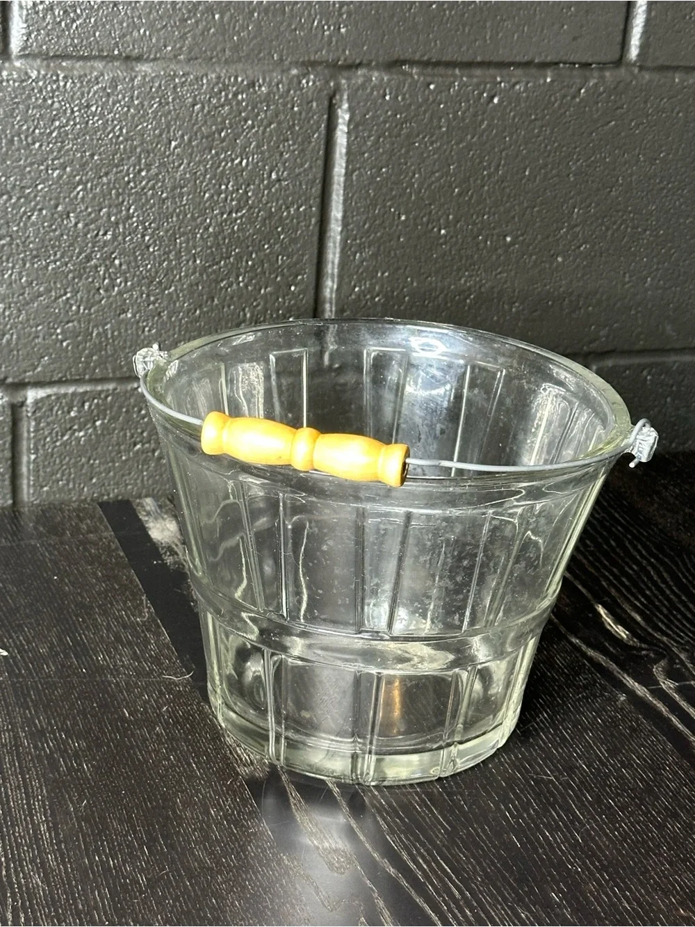 Vintage Anchor Hocking Glass Ice Bucket - Picture 2 of 9